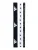 ADIDAS PERFORMANCE Sporthoofdband ‘Multiple Width Training Headbands 3 Per’  zwart / wit