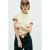 Mango top met krijtstreep – geel