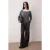 TRENDYOLMİLLA Dames Grijs Effen Lang Regular fit Blouses