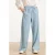 Smashed Lemon high waist casual broek light blue denim