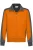 HAKRO 477 Comfort Fit Sweatjacket oranje/antraciet, Tweekleurig