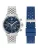 NAUTICA Analoog horloge ‘BLUE OCEAN’  blauw / zilver