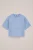 WE Fashion – Meisjes T-shirt met embroideries – Oversized – Lichtblauw – Katoen –