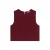 The New Society top met linnen donkerrood
