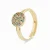 Luxenter ring met Multicolour Zirkonia afgewerkt in 18K geel goud – Cuix