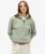 Superdry – Essential oversized sweatshirt met halve rits en logo – Dames – Truien