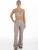 Divina Sportbroek ‘Palma’  beige / wit