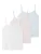 LMTD Top  pastelblauw / pastelroze / wit