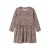 NAME IT MINI midi jurk met plooien en panterprint – oudroze