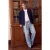 TRENDYOL MAN Heren Donkerblauw Effen Lang Regular fit Vesten