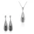 Orphelia Dames 925 Sterling Zilveren Set: Ketting-Pendant + Oorbellen – Zilver SET-5176