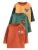 Next Shirt  bruin / geel / groen / zwart