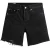 Levis Dames/Dames 501 Mid Thigh Shorts (Zwart)