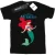 Disney Meisjes De Kleine Zeemeermin Lijn Ariël Katoenen T-shirt (Zwart)