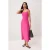 TRENDYOLMİLLA Dames Roze Effen Maxi Mouwloos Slipjurken