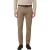Brax Fabio pantalon bruin effen wijde fit katoen flatfront