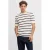 JJ REBEL regular gestreepte T-shirt ecru