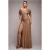 Langere Strakke Jurk Met Strapless Schouders En Kettinghals Voor Vrouwen Goddiva