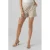 VERO MODA high waist regular fit short VMJESMILO met linnen beige