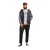 Jack And Jones Herenjas met gewatteerde, geribde manchetten en puffer-ontwerp (Grijze Melange)
