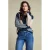 Red Button gebreide geruite trui met wol – donkerblauw