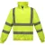 Yoko Uniseks hi-vis sweatshirt met kwartrits voor volwassenen