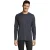 SOLS Heren Imperial Katoenen T-shirt met lange mouwen (Muis Grijs Effen)