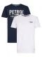 Petrol Industries Shirt ‘Vizcaíno’  navy / wit