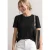 Shirt met gerimpelde mouwen