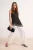 TRENDYOLMİLLA Dames Zwart Geborduurd Mouwloos Regular fit Blouses