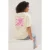Trendyol Curve Dames Grijs Rugprint Kort Oversized Grote maten T-shirts