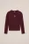 WE Fashion – Meisjes T-shirt met embroidery – Bordeauxrood – Katoen –