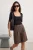 TRENDYOLMİLLA Dames Zwart Effen Kort Getailleerd Blouses