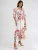 MSN Collection Jurk  rosa / rood / zwart / wit