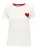 ONLY Shirt ‘ONLHEART’  donkerrood / wit