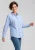 KIANNA Blouse  lichtblauw / wit