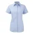 Russell Dames/dames Visgraat Werkshirt met korte mouwen (Lichtblauw)