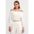 Schoudervrije Crop Blouse