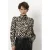 Dante6 -cheska Printed Pussy Bow Blouse Black/cream