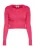 swirly Gebreid vest  pink