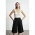 Getailleerde Mouwenloze Kanten Blouse