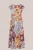 WE Fashion – Dames midi jurk met print – Regular fit – Multikleur – Katoen –