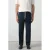 Mango Man relaxed fit casual broek met linnen – donkerblauw