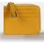 Coccinelle Leather Purse In Mustard Yellow