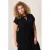Miss Etam Plus viscose midi jurk met plooien – zwart