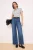 TRENDYOLMİLLA Dames Donkerblauw Effen Culotte Hoge taille Jeans