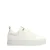 Manfield leren sneakers wit