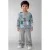 NAME IT MINI sweater met print – blauw/beige/groen