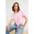 TRENDYOLMİLLA Dames Roze Effen Kort Relaxed fit T-shirts