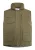 Mo Gewatteerd vest Heren militaire olijf